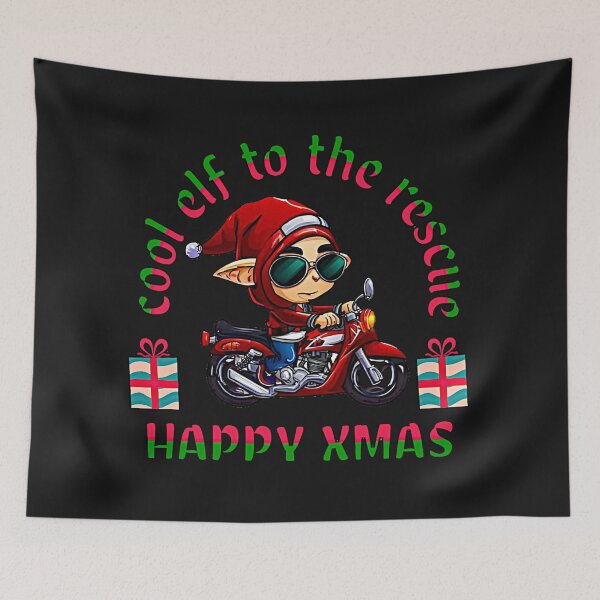 Item preview, Cool Elf to The Rescue Christmas - Funny Holiday Hero Elf Graphic Tee designed and sold by ONIX23.
