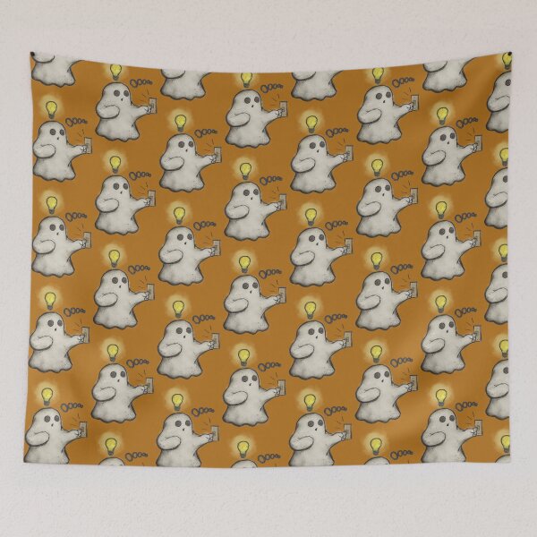 Item preview, Ooooo, Spooky Ghost has an Idea - Digital Hand-drawn Illustration designed and sold by SChristineBrink.