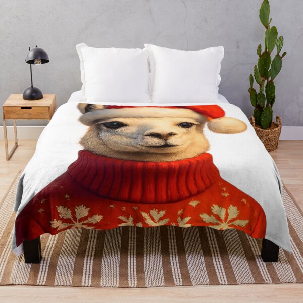 Item preview, Lama Christmas Graphic Art designed and sold by Art Crea Nova.