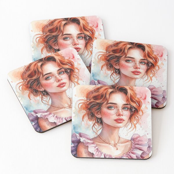 Item preview, Redhead with Ruffles designed and sold by EraEchos.