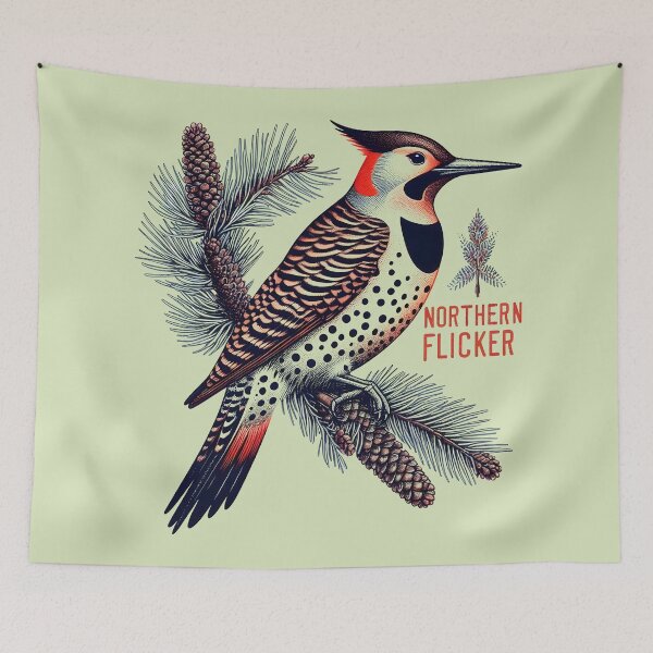 Item preview, Northern Flicker 7 designed and sold by theAVIARY7.
