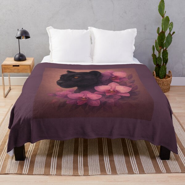 Item preview, Panther of Orchids – Whisperbloom Series designed and sold by GeoWild Designs.