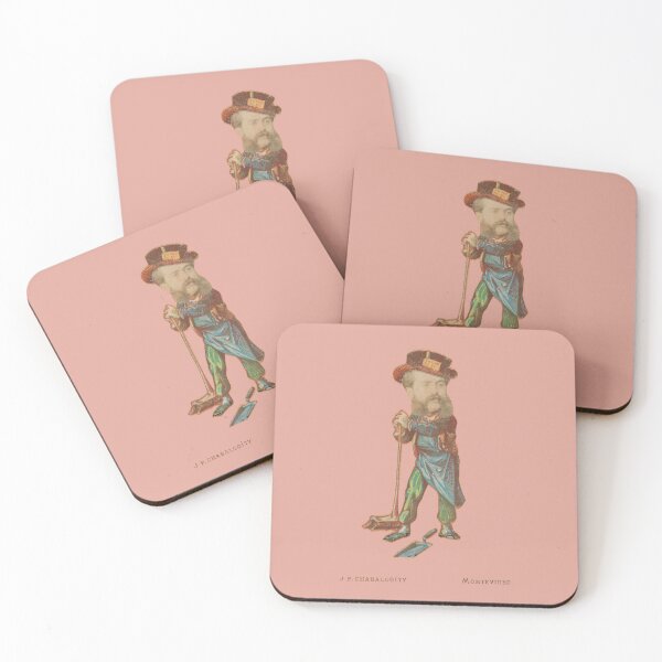 Item preview, Man with Broom and Dustpank - Juan Pedro Chabalgoity desert rose designed and sold by citimonster.