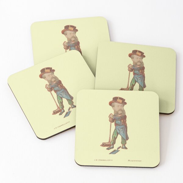 Item preview, Man with Broom and Dustpank - Juan Pedro Chabalgoity lemon designed and sold by citimonster.