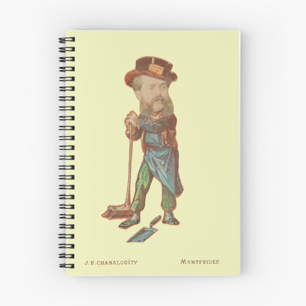 Item preview, Man with Broom and Dustpank - Juan Pedro Chabalgoity lemon designed and sold by citimonster.