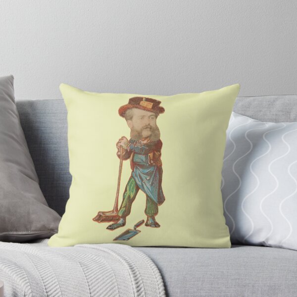 Item preview, Man with Broom and Dustpank - Juan Pedro Chabalgoity lemon designed and sold by citimonster.