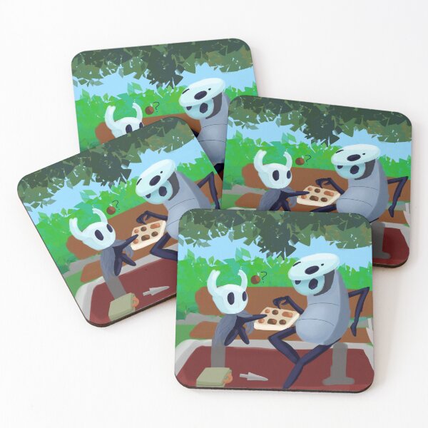 Item preview, Hollow knight and Quirrel on Forrest Gump bench designed and sold by Pip'sCorner.