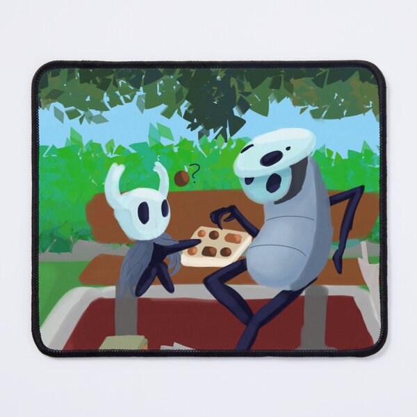 Item preview, Hollow knight and Quirrel on Forrest Gump bench designed and sold by Pip'sCorner.