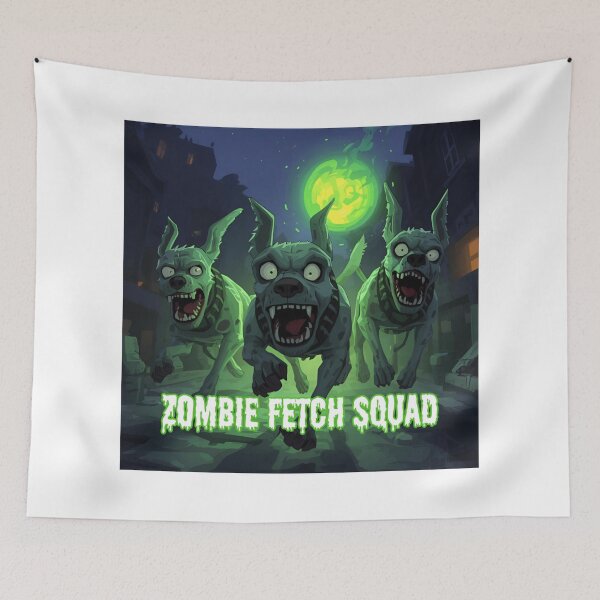Item preview, Zombie Fetch Squad designed and sold by PetJoyPrintsCO.