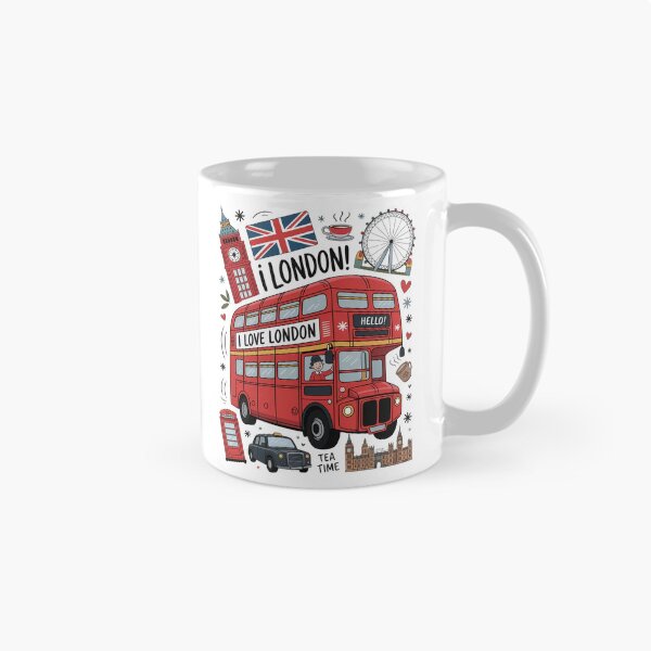 Item preview, Cheerful London Icons Collage designed and sold by chaladin.