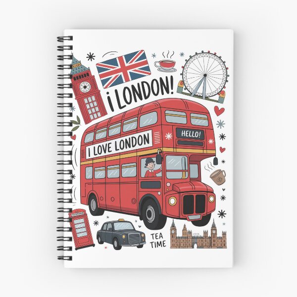 Item preview, Cheerful London Icons Collage designed and sold by chaladin.