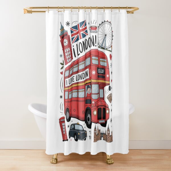 Item preview, Cheerful London Icons Collage designed and sold by chaladin.