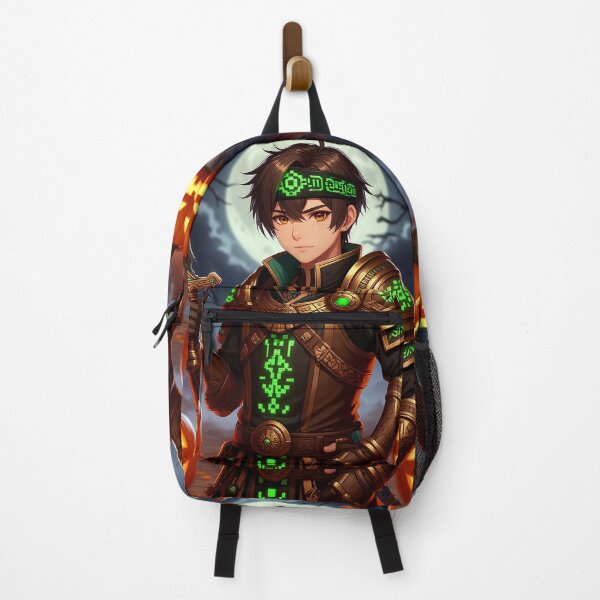 Item preview, Kinich — Warrior of Shadows | Genshin Impact Halloween Art designed and sold by AmetistLight.