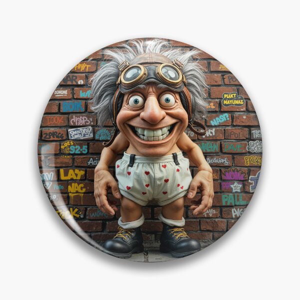 Item preview, The Crazy Old Guy In A Biggles Flying Hat designed and sold by Henrybubbles400.