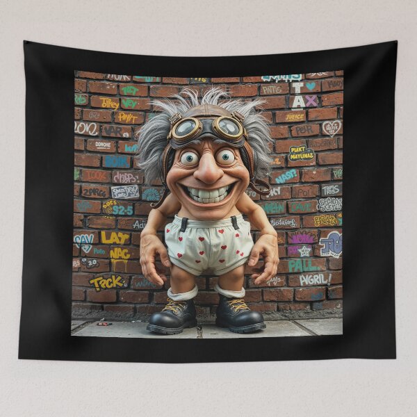 Item preview, The Crazy Old Guy In A Biggles Flying Hat designed and sold by Henrybubbles400.