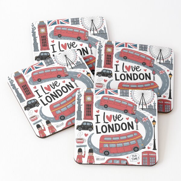 Item preview, Cheerful London Icons Collage Souvenir  designed and sold by chaladin.