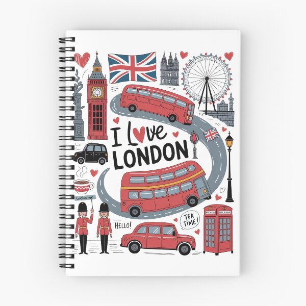 Item preview, Cheerful London Icons Collage Souvenir  designed and sold by chaladin.