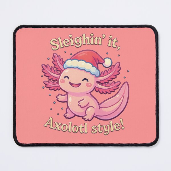 Item preview, Sleighin’ It Axolotl Style – Cute Christmas Axolotl Pun Holiday Design designed and sold by tronictees.