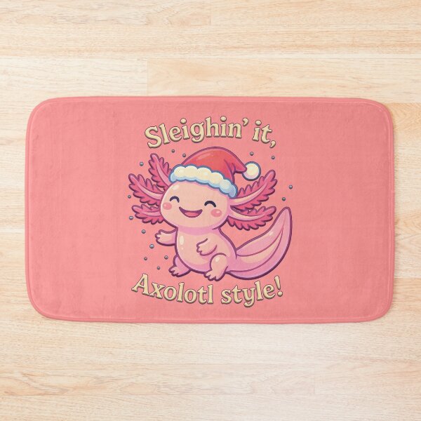 Item preview, Sleighin’ It Axolotl Style – Cute Christmas Axolotl Pun Holiday Design designed and sold by tronictees.
