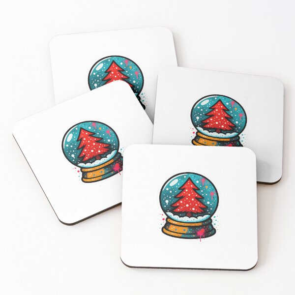Item preview, Graffiti Christmas Snow Globe Sticker – Urban Street Art Tree Design designed and sold by BoldApparel.