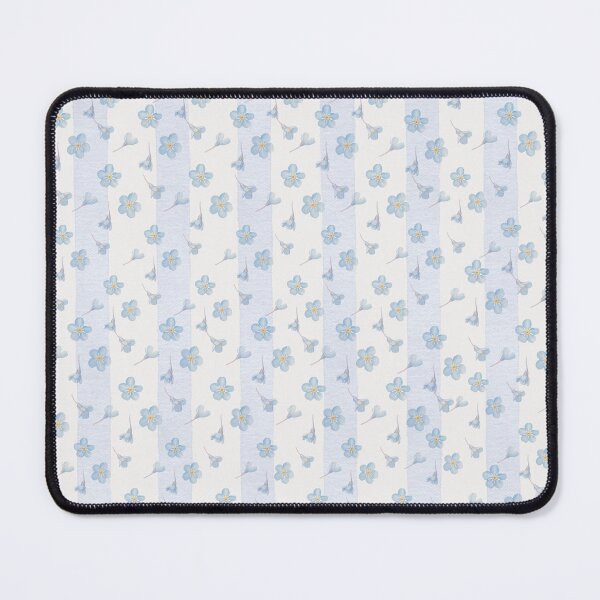 Item preview, Forget-Me-Not Heirloom Collection Blue Lilac Flora Stripes designed and sold by Heritage Hive Studio.