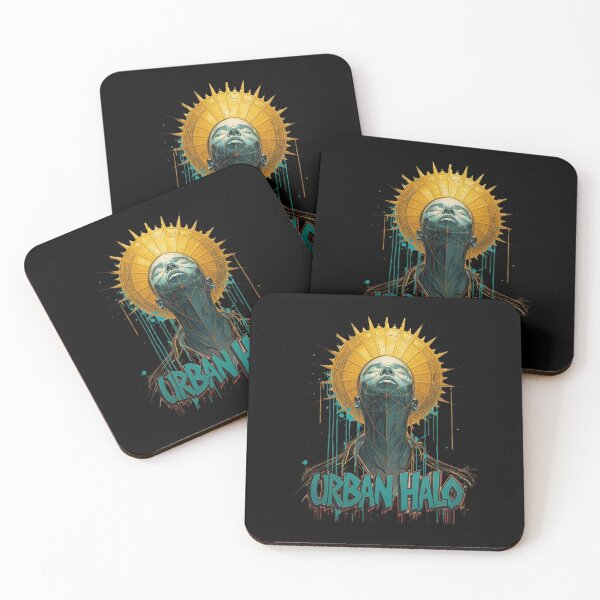 Item preview, Street view with a glowing halo - holiness meets the city. Urban halo designed and sold by Unbound Spirit.