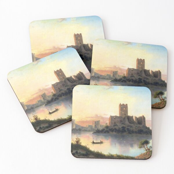 Item preview, Ruins of th Trakai Island Castle at Sunset designed and sold by tomorrowsart.