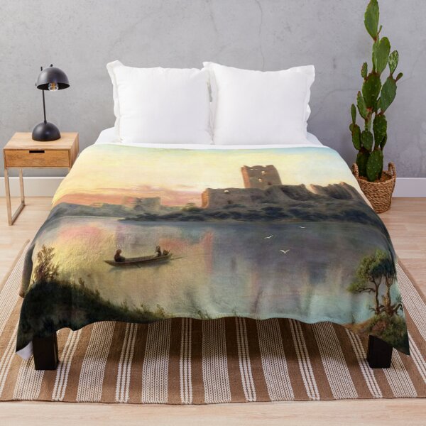 Item preview, Ruins of th Trakai Island Castle at Sunset designed and sold by tomorrowsart.