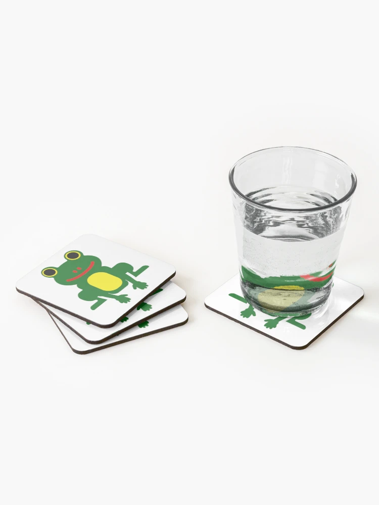 Thumbnail 2 of 5, Coasters (Set of 4), Frog designed and sold by Rachel the Artist .