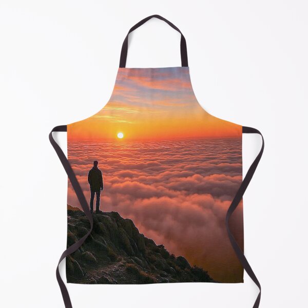 Item preview, Lonely traveler above clouds and sunset designed and sold by ARGO-AA.