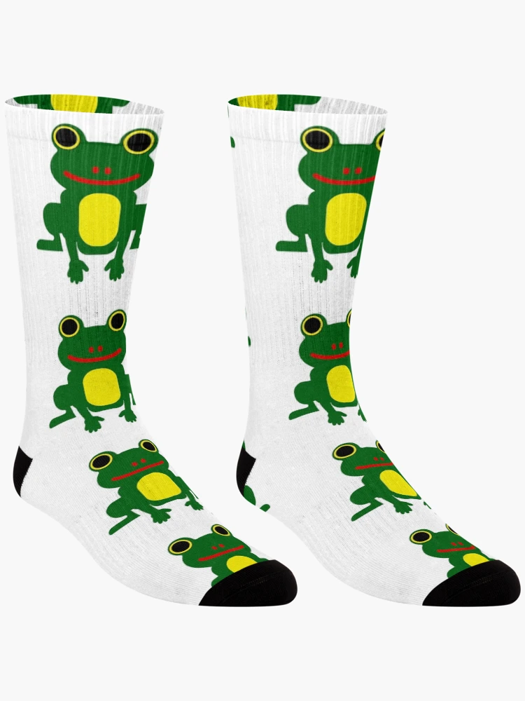 Thumbnail 3 of 5, Socks, Frog designed and sold by Rachel the Artist .
