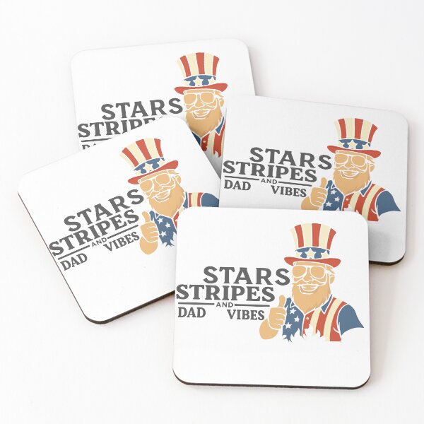 Item preview, Stars Stripes and Dad Vibes designed and sold by YOMTees.