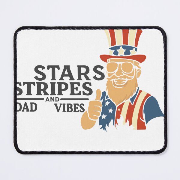Item preview, Stars Stripes and Dad Vibes designed and sold by YOMTees.