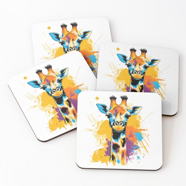 Item preview, Colorful Giraffe – Origami-Style Animal Art | Paint Splash Wildlife Design T-Shirt designed and sold by OrigAnimal.