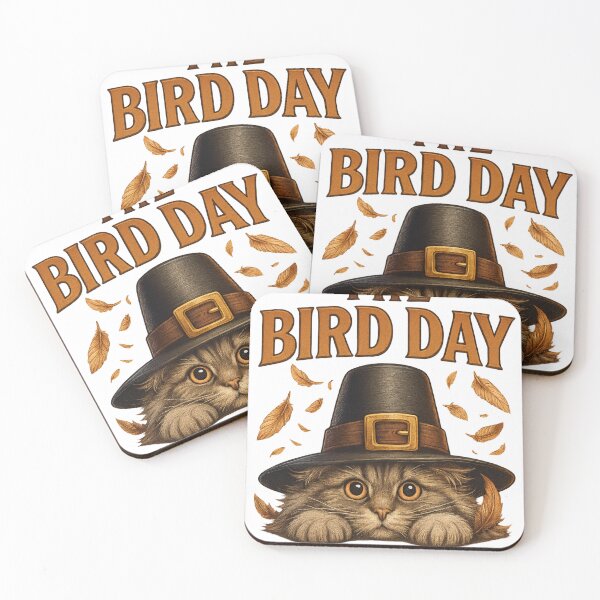 Item preview, Thanksgiving Cat and Turkey - Feathers flew designed and sold by LavIsInTheAir.