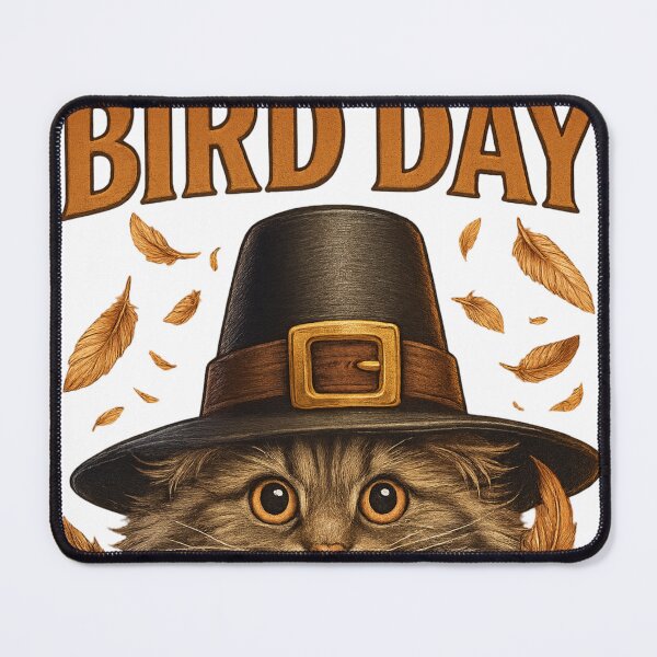 Item preview, Thanksgiving Cat and Turkey - Feathers flew designed and sold by LavIsInTheAir.