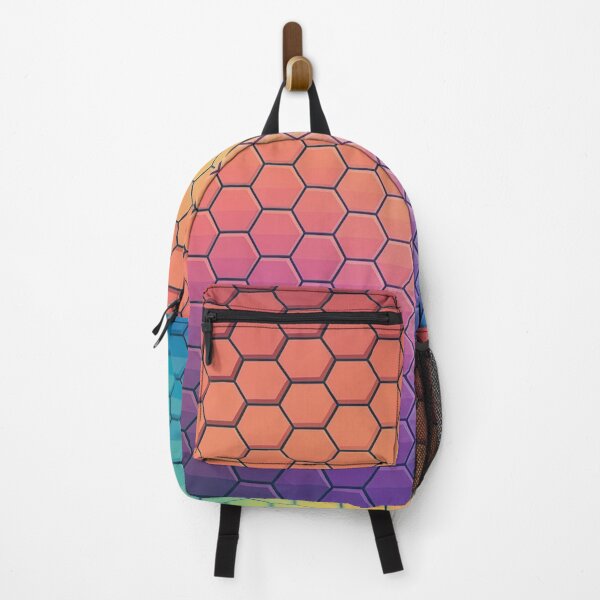 Item preview, Rainbow Honeycomb Gradient Pattern designed and sold by Ed & Harmony.