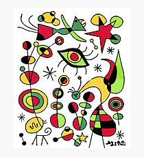 Joan Miro Peces De Colores (Colorful Fish ), T Shirt, Artwork Reproduction Photographic Print