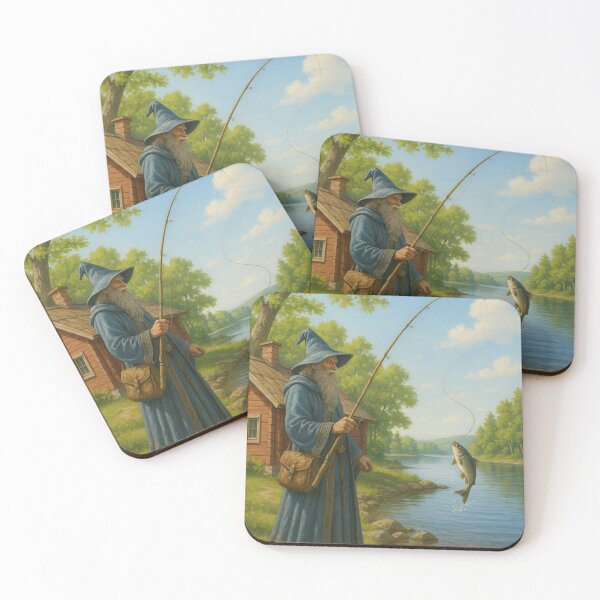 Item preview, Finnish Cabin Fishing Wizard designed and sold by PixelStorage.