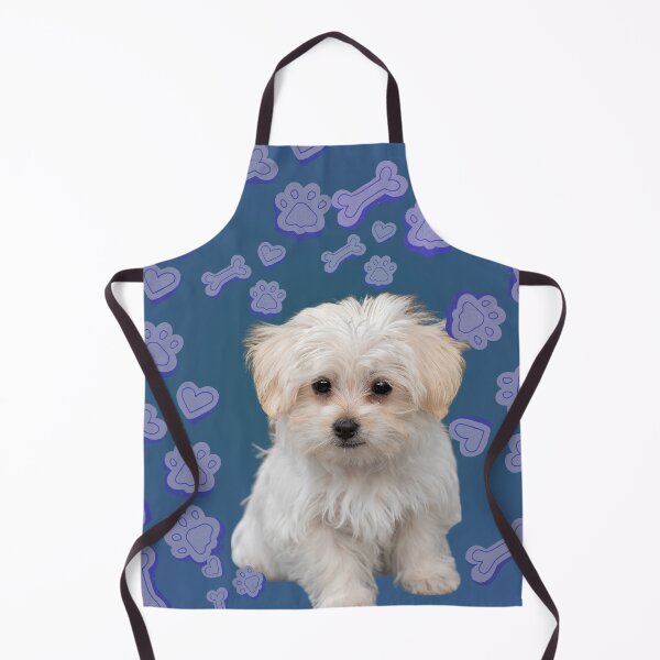 Item preview, Adorable puppy with paw prints and bones pattern designed and sold by Cre8Gift.