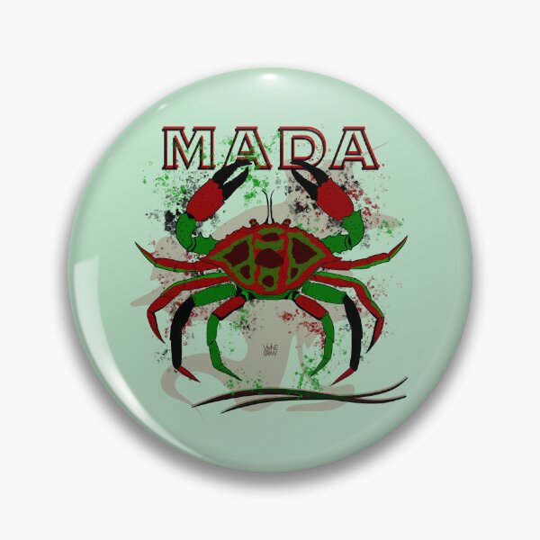 Item preview, Red green black crab designed and sold by Vivinedrawsells.