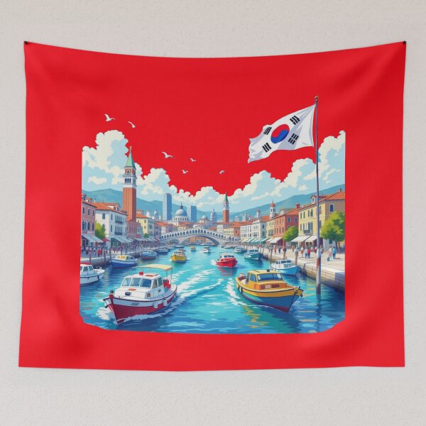 Item preview, The Best of Pohang Harbor Korea – 3D Funny Sketch , designed and sold by PaintMeWorld.