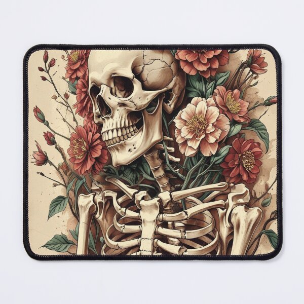Item preview, A detailed vintage anatomical drawing of a human skeleton halloween horror designed and sold by Artshopprivate.