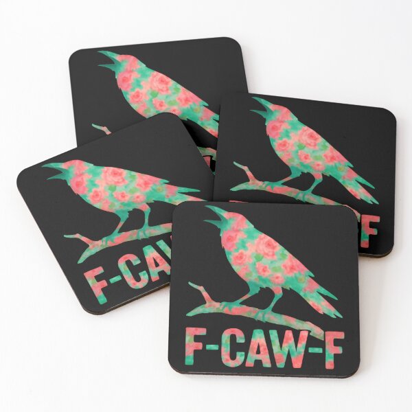 Item preview, F-Caw-F Crow Raven Dark Funny Wild Free designed and sold by SkeletonsDanger.