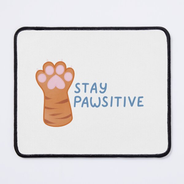 Item preview, stay pawsitive cute positivity bengal cat paw designed and sold by winterpumpkin.