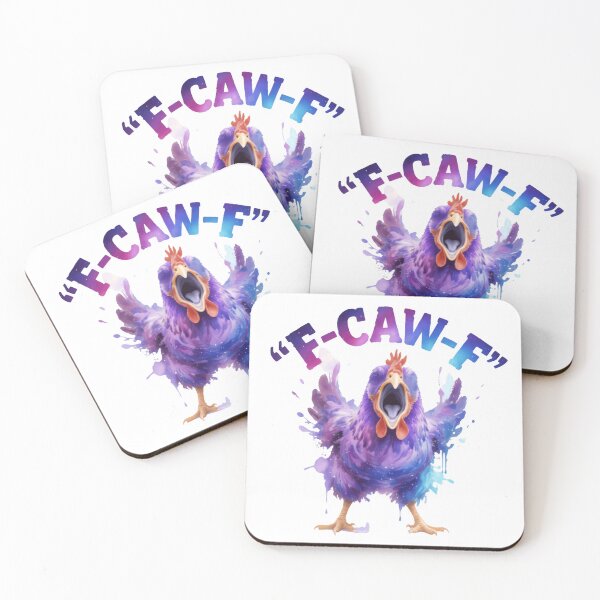 Item preview, F-Caw-F Chicken Funny Feathered Wild Clucking Bird designed and sold by SkeletonsDanger.