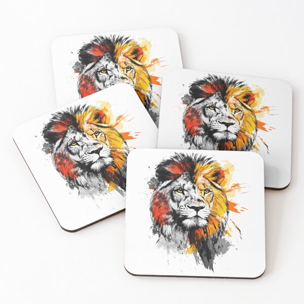 Item preview, Colorful Lion – Origami-Style Animal Art | Paint Splash Wildlife Design T-Shirt designed and sold by OrigAnimal.