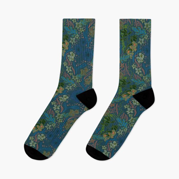 Item preview, Blue Green Floral designed and sold by ReganMcDonell.