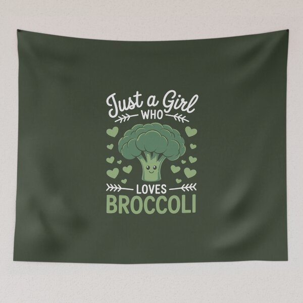 Item preview, Just a Girl Who Loves Broccoli' designed and sold by jkrphoto.