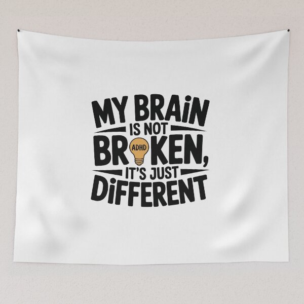 Item preview, my brain is not broken it is just different  designed and sold by jkrphoto.